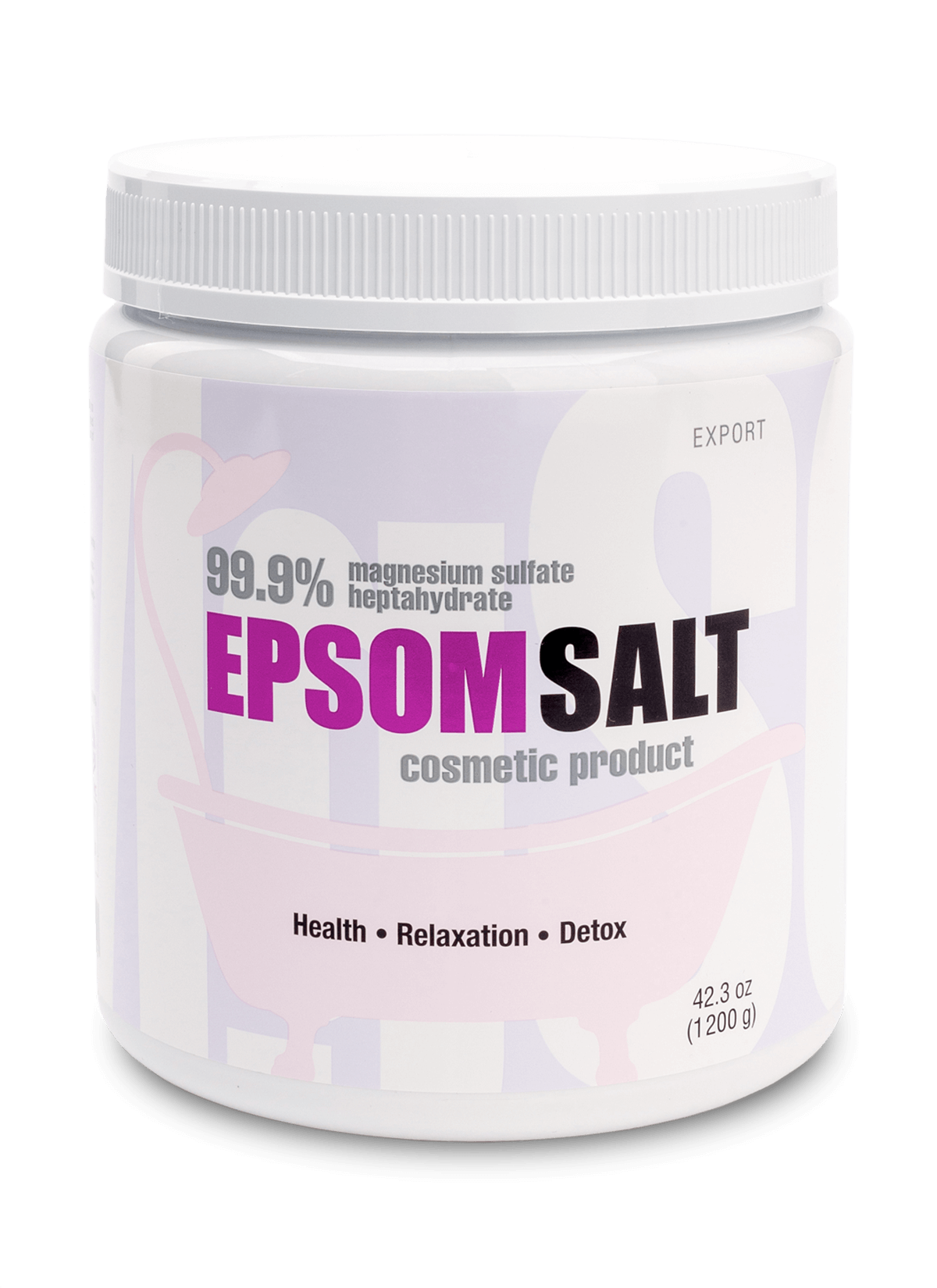 Английская соль EPSOM SALT KAST-EXPO® Export, 1200 гр (артикул КЭ000017)